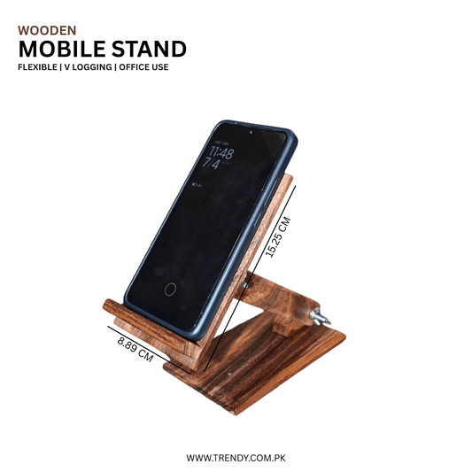 Wooden Mobile Stand | Table use | V Logging | Online Meeting