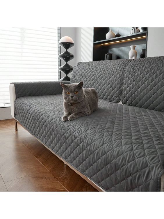 Dark Grey Reversible Sofa Cover Online in Pakistan