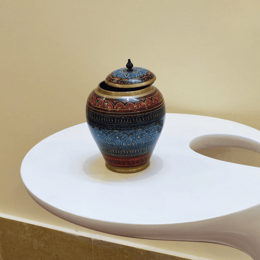 Multi color candy jar 6 inches