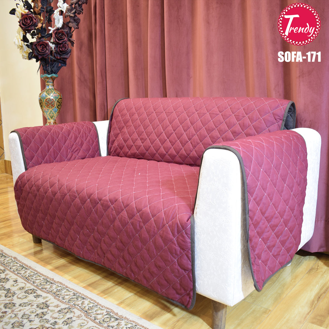 Sofa Cover Online in Pakistan Quilted Reversible Couch Cover in solid colors