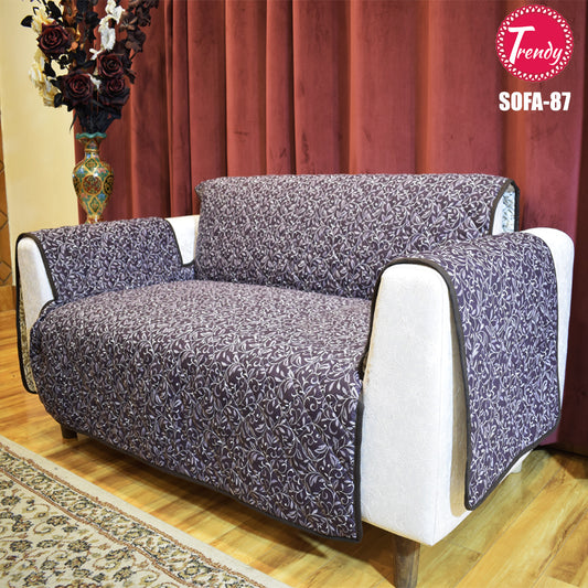 Most Selling Sofa Cover Online in Pakistan Brown Printed Sofa Cover