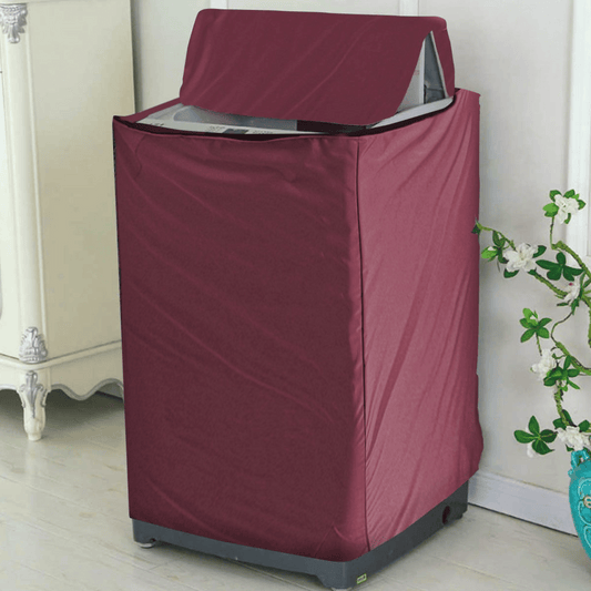 Top Load Front Load Washing Machine Cover Protector Maroon