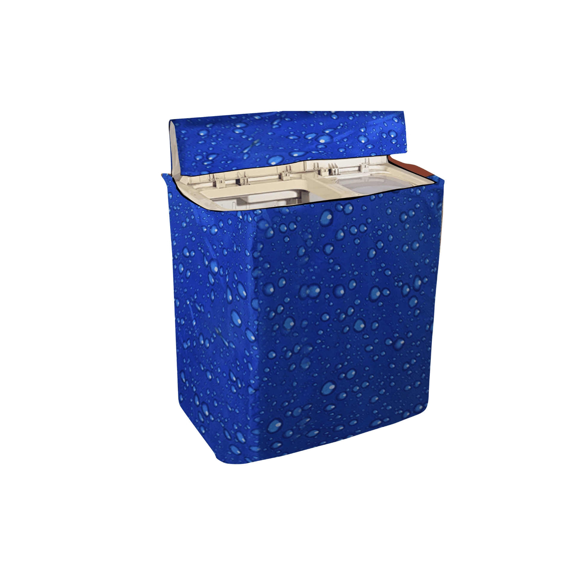 Twin Tub Washing Machine Cover Blue Buble