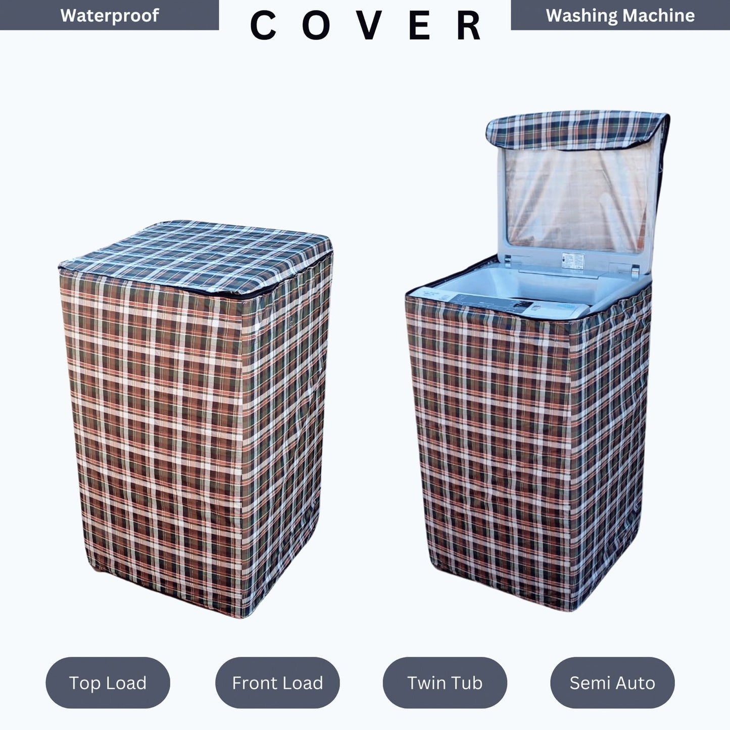 Waterproof Washing Machine Cover Multi Color