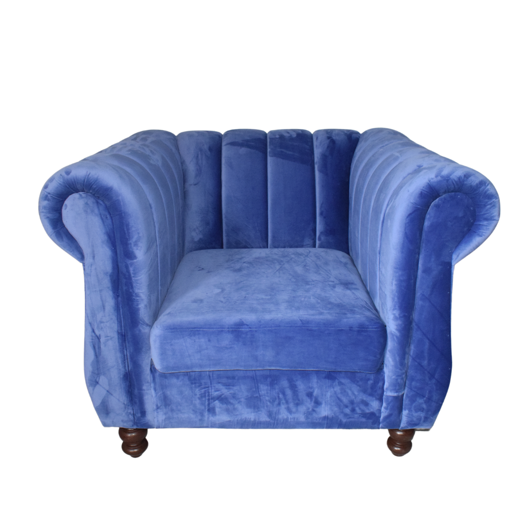 Trendy Home Sofa SIngle Seater Royal Blue