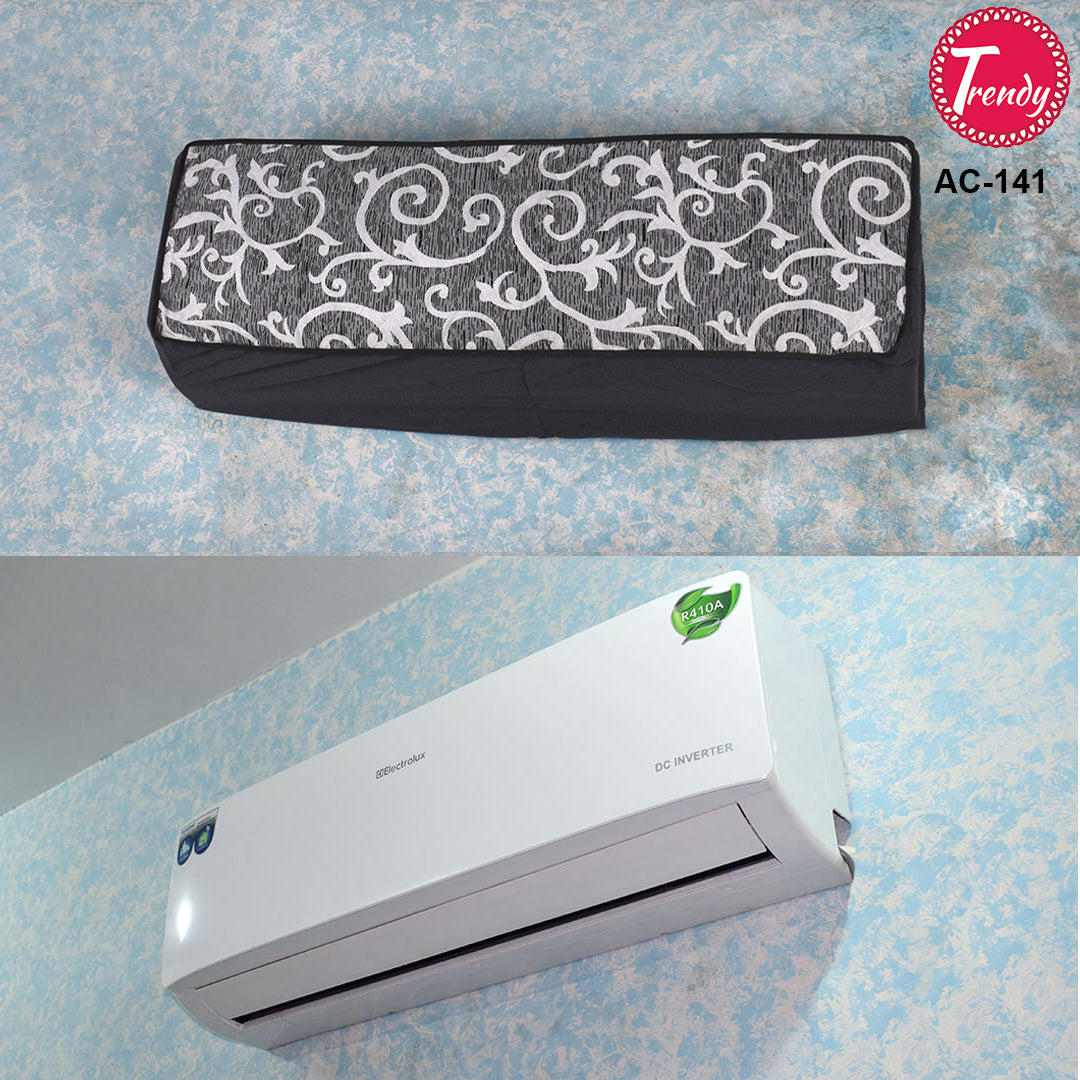 Dustproof Indoor & Outdoor AC Cover Grey Print