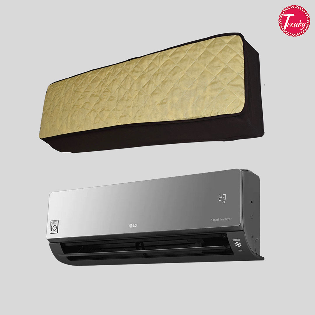 Off White Split AC Cover – Plain Cotton Dustproof and Washable Cover for Haier, Gree, Dawlance, PEL, and Orient Split AC by Trendy Pakistan