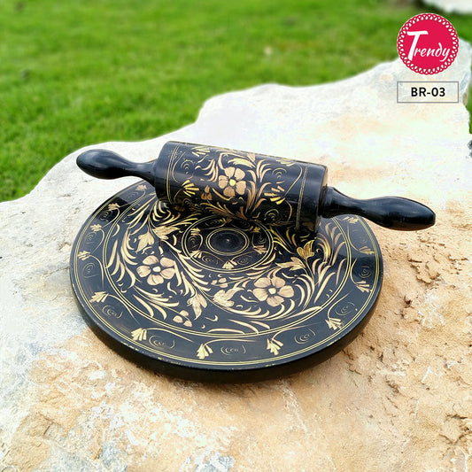 Bread/Roti Roller Lacquer Art Work - Trendy Pakistan
