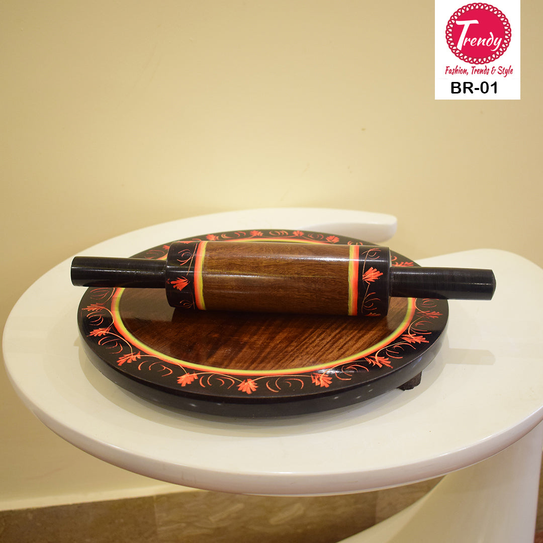 Roti Roller With Lacquer Art Work BR-01 - Trendy Pakistan