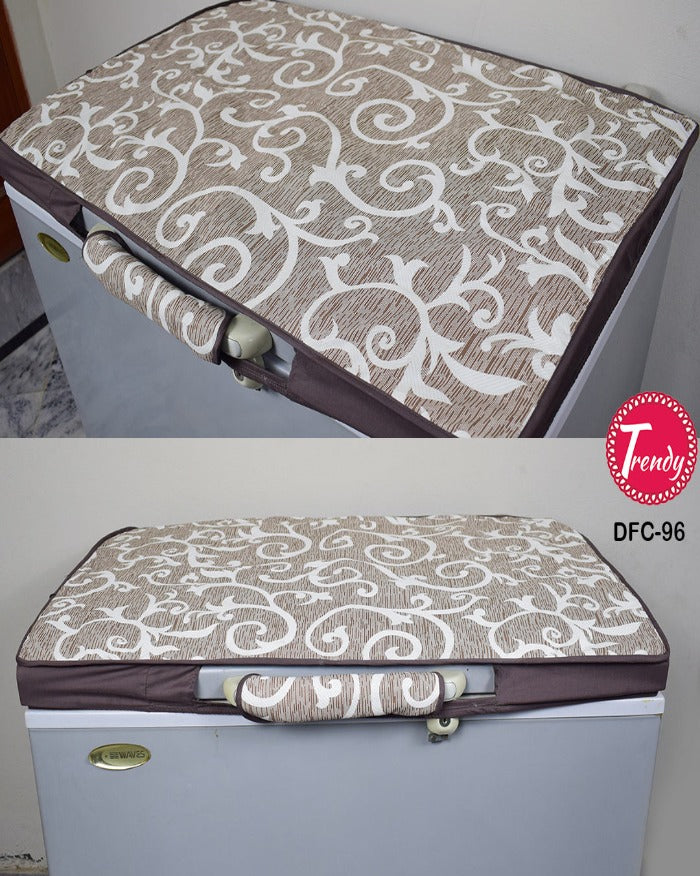 Deep Freezer Cover Fawn Print - Trendy Pakistan