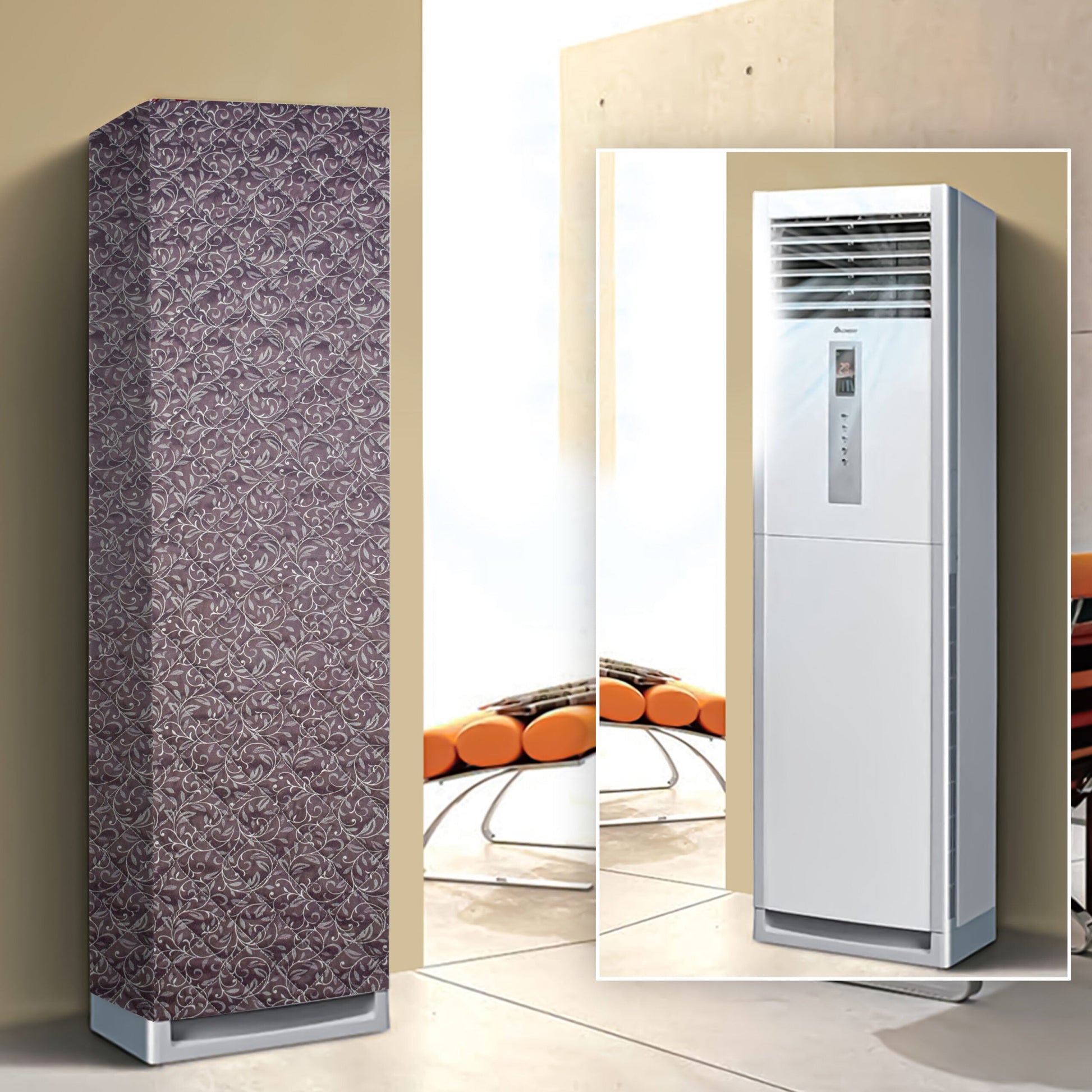 Floor Standing AC Cover – Dustproof and Waterproof Protective Cover for Standing Air Conditioners by Trendy Pakistan