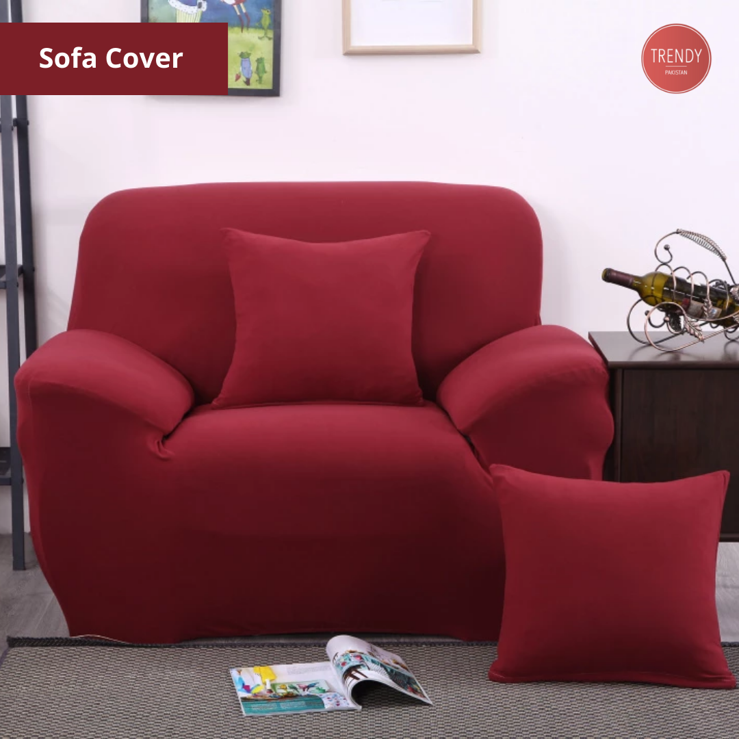 Jersey Fitted Sofa Cover - Trendy Pakistan