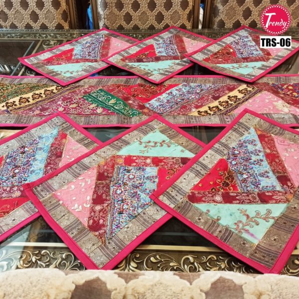 Best Hand Embroidery Sindhi Runner Set - Trendy Pakistan