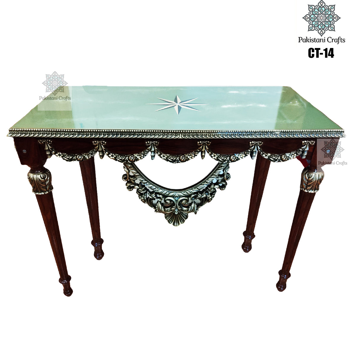 Beautifull Artistic Loby Entrance Cabinet Table Raisen Work