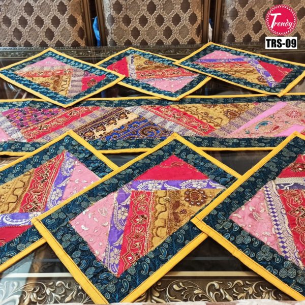 Most liked Sindhi Hand Embroidery Runner Set - Trendy Pakistan