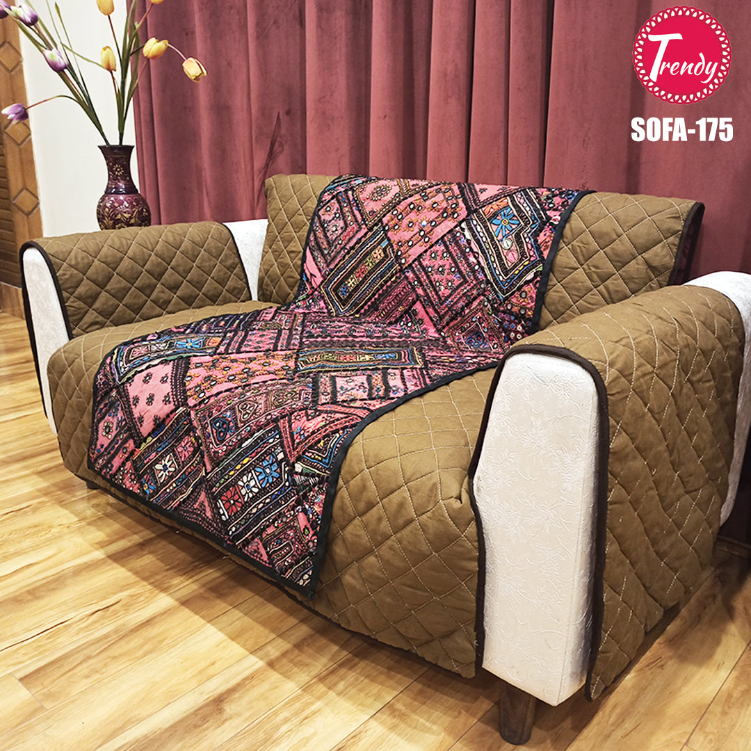 Sofa Cover with Sindhi Runner Traditional Edition