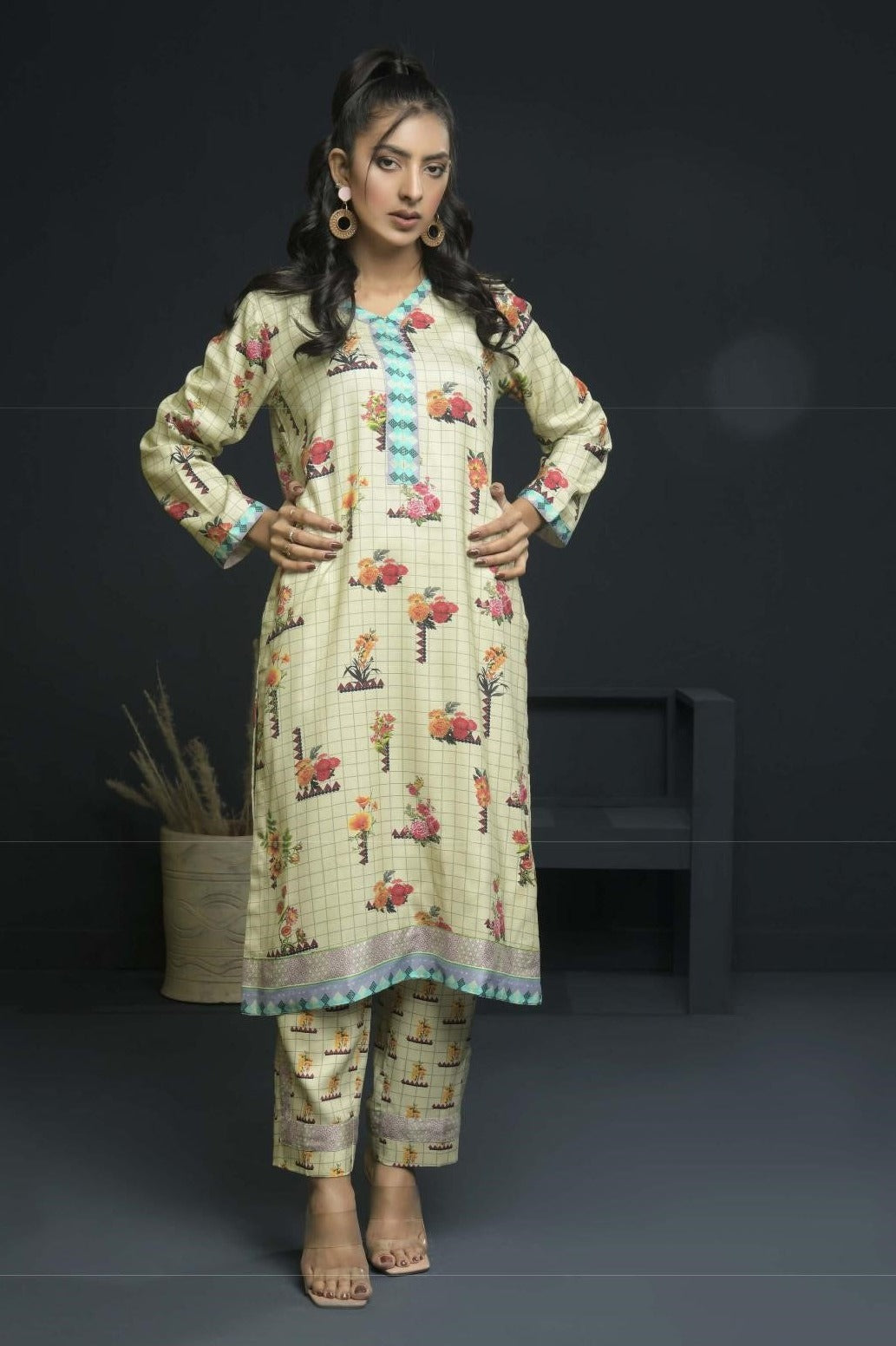 Un-stitched Digital Print Suit