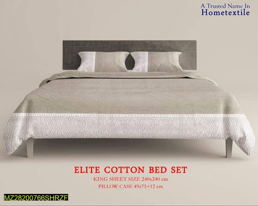 Trendy Elite Luxuriois Cotton Bedsheet King size
