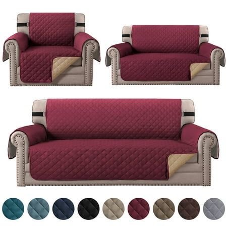 Sofa Cover Online in Pakistan Quilted Reversible Couch Cover in solid colors