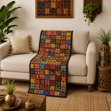 Sindhi Patchwork Sofa Cover