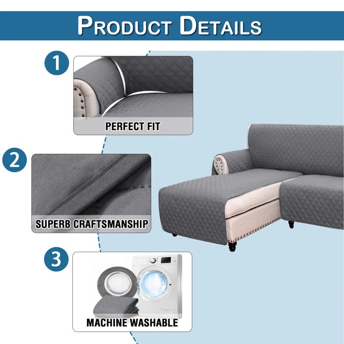 L Shape Corner Sofa Cover Reversible Durable Sofa cover in Pakistan