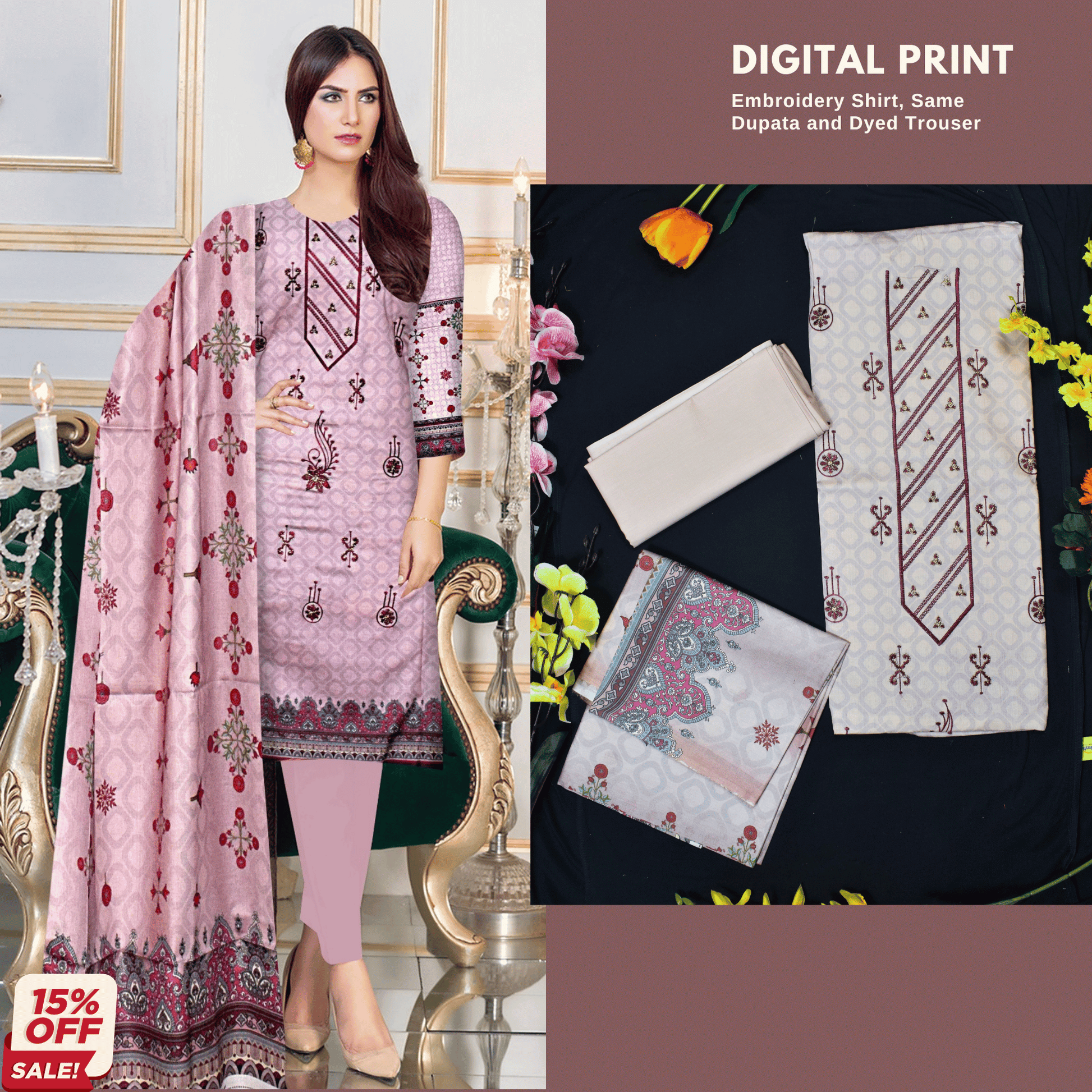 Digital Print Lawn Collection 2024