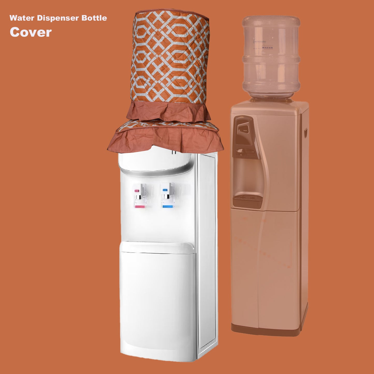 Water Dispenser And Bottle Cover Orangfe Print