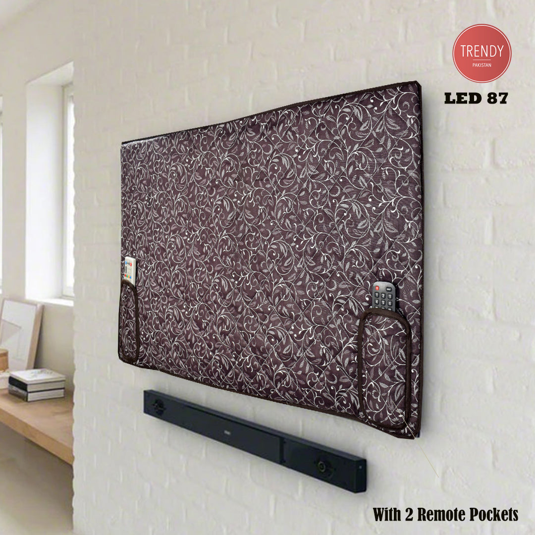 Smart LED TV Cover with Dual Remote Pocket