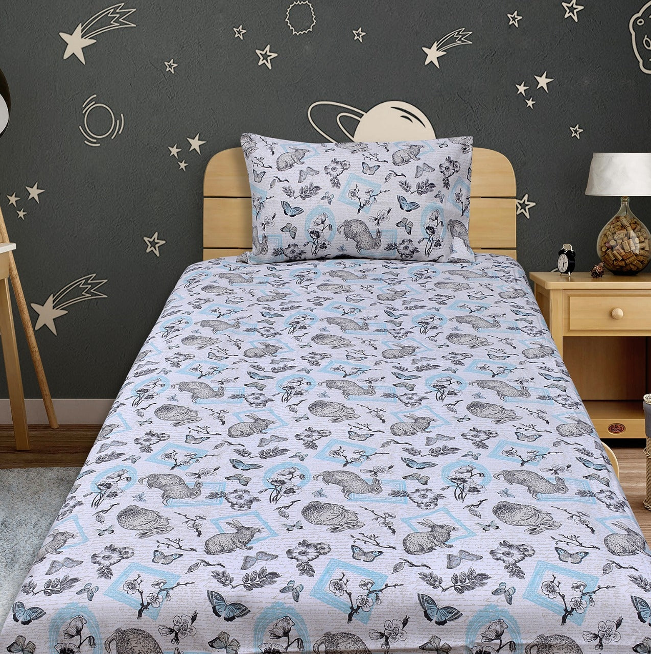 Kids Cotton Duck Printed Bedsheets