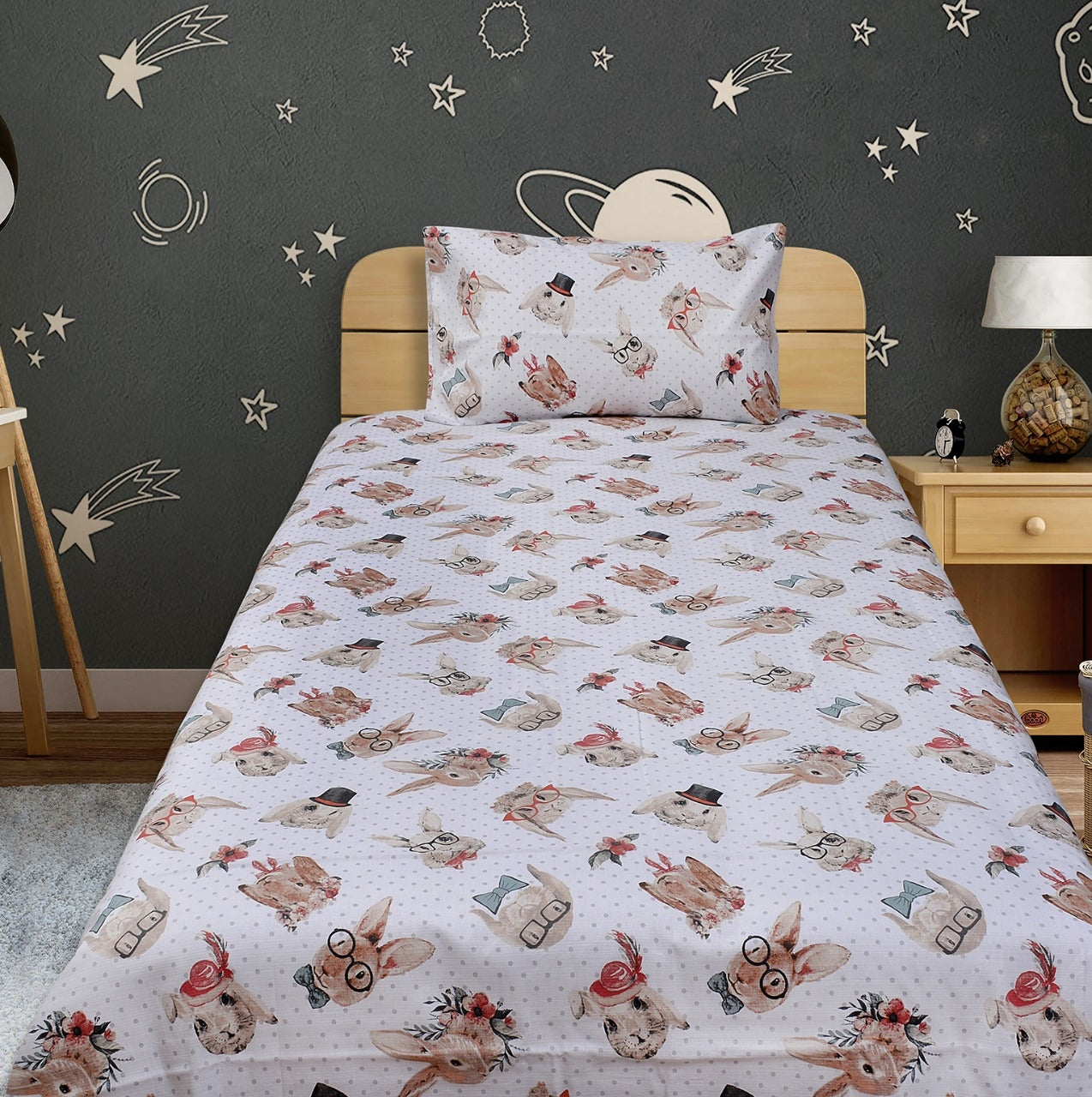 Kids Cotton Duck Printed Bedsheets