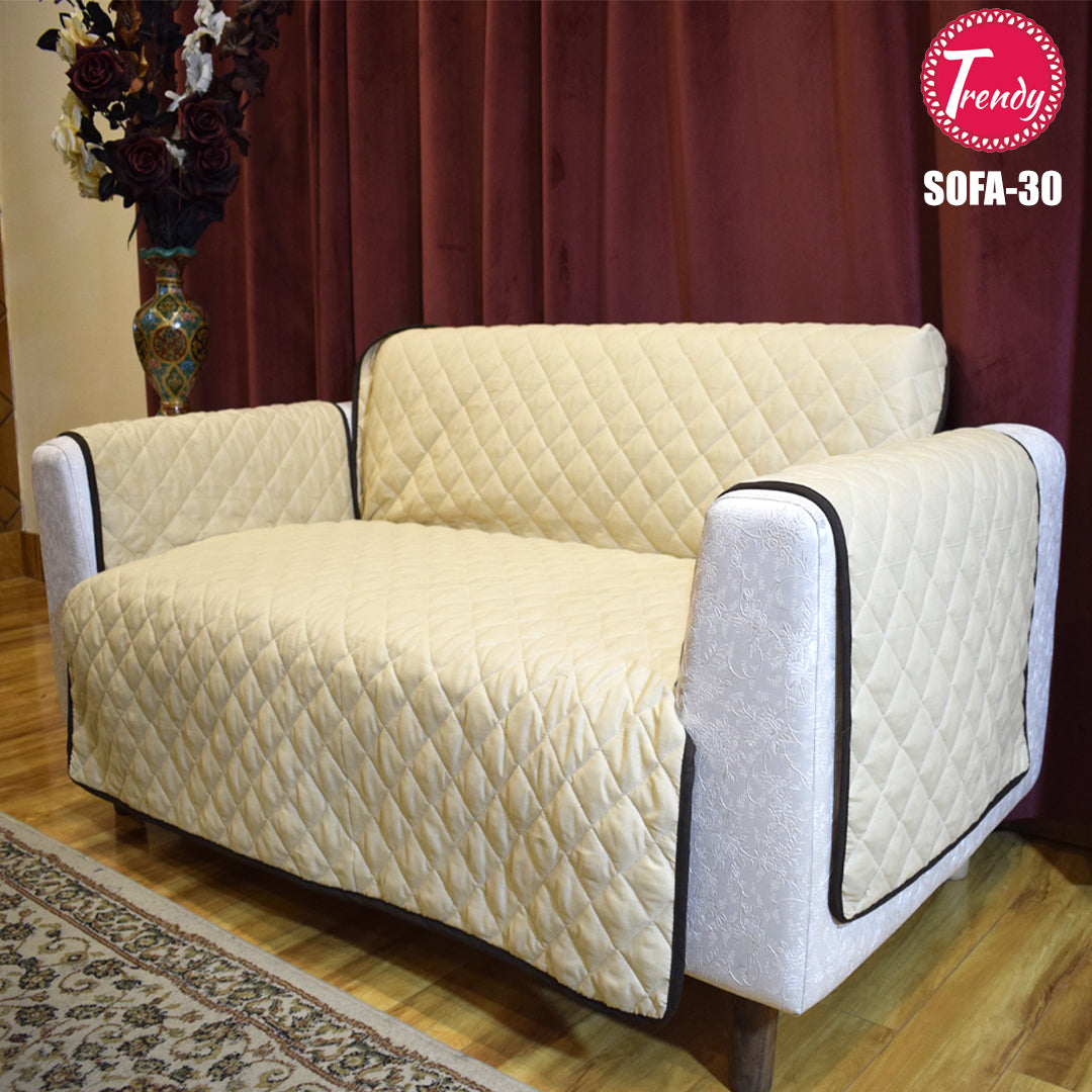 Sofa Cover Online in Pakistan Quilted Reversible Couch Cover in solid colors