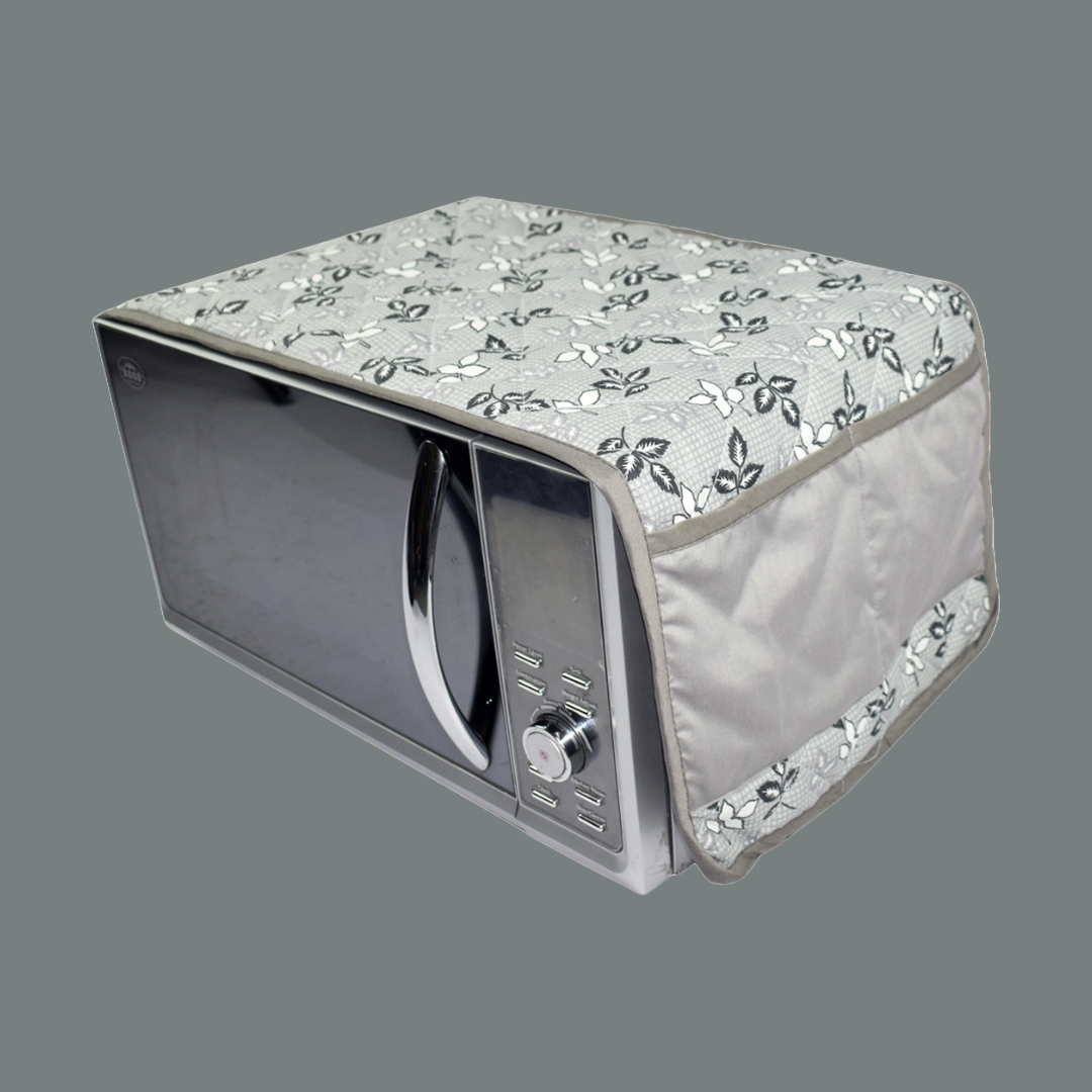 Grey Print Microwave Oven Cover