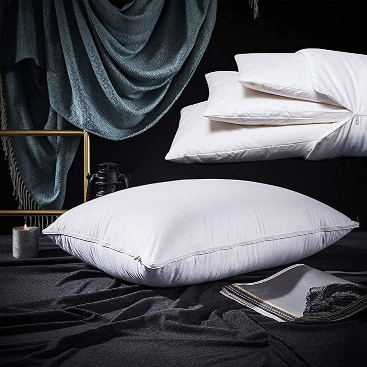 Vacuumed Packed Luxury White Filled Pillow