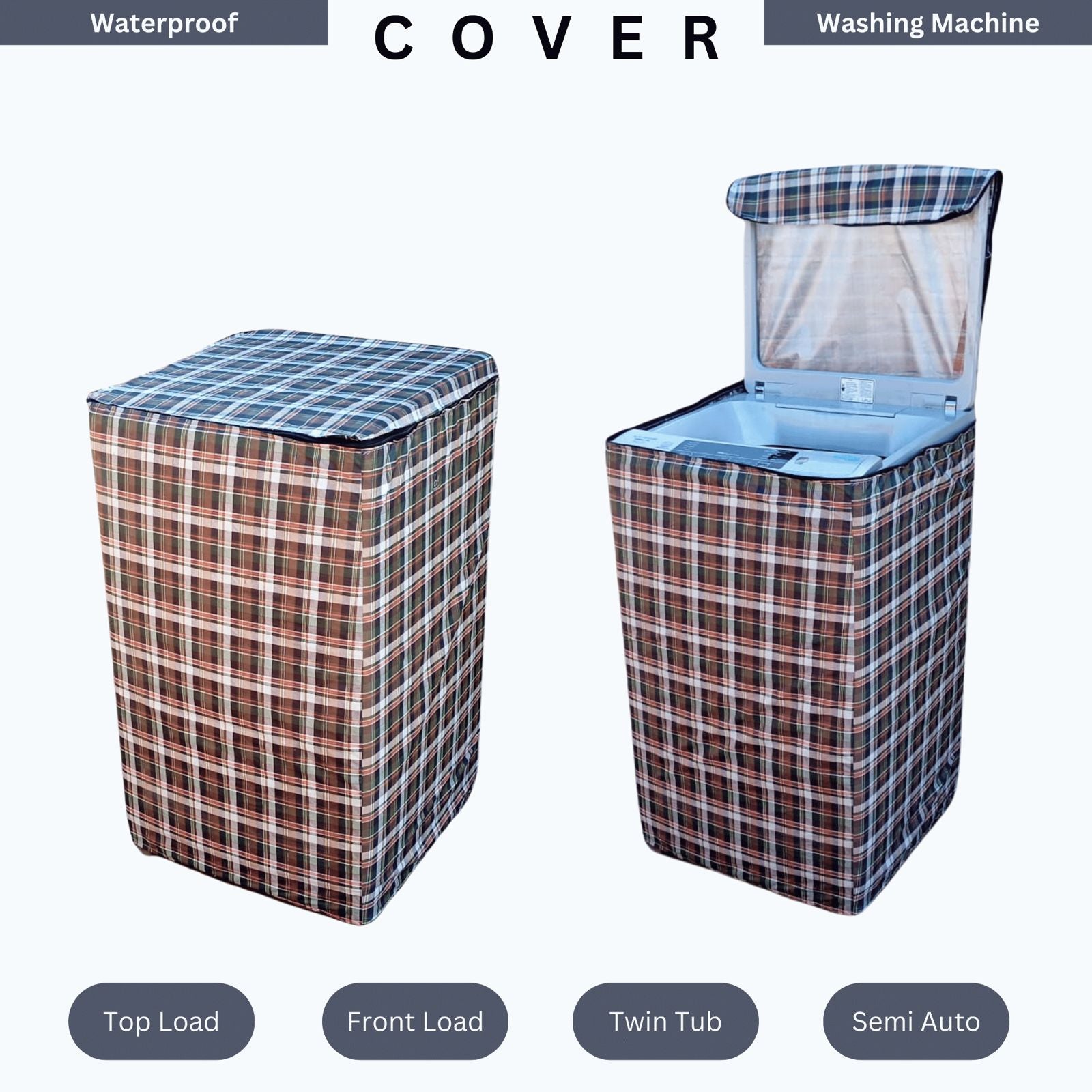 Waterproof Washing Machine Cover Multi Color