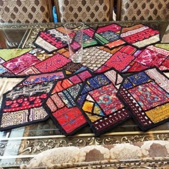 Best Quality Sindhi Hand Embroidery Runner Set - Trendy Pakistan