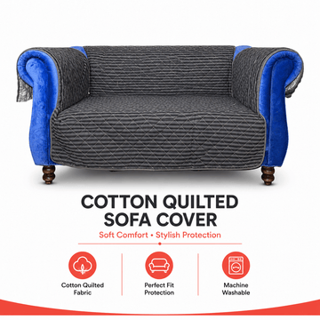 Best Trendy Reversible Sofa Cover Online in Pakistan Dark Grey Lining - Trendy Pakistan