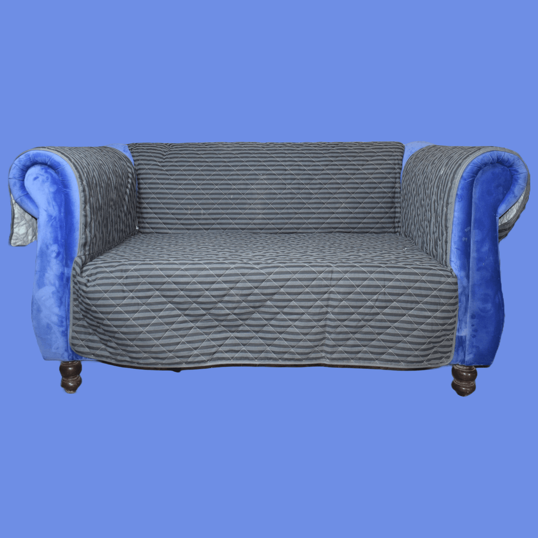 Best Trendy Reversible Sofa Cover Online in Pakistan Dark Grey Lining - Trendy Pakistan