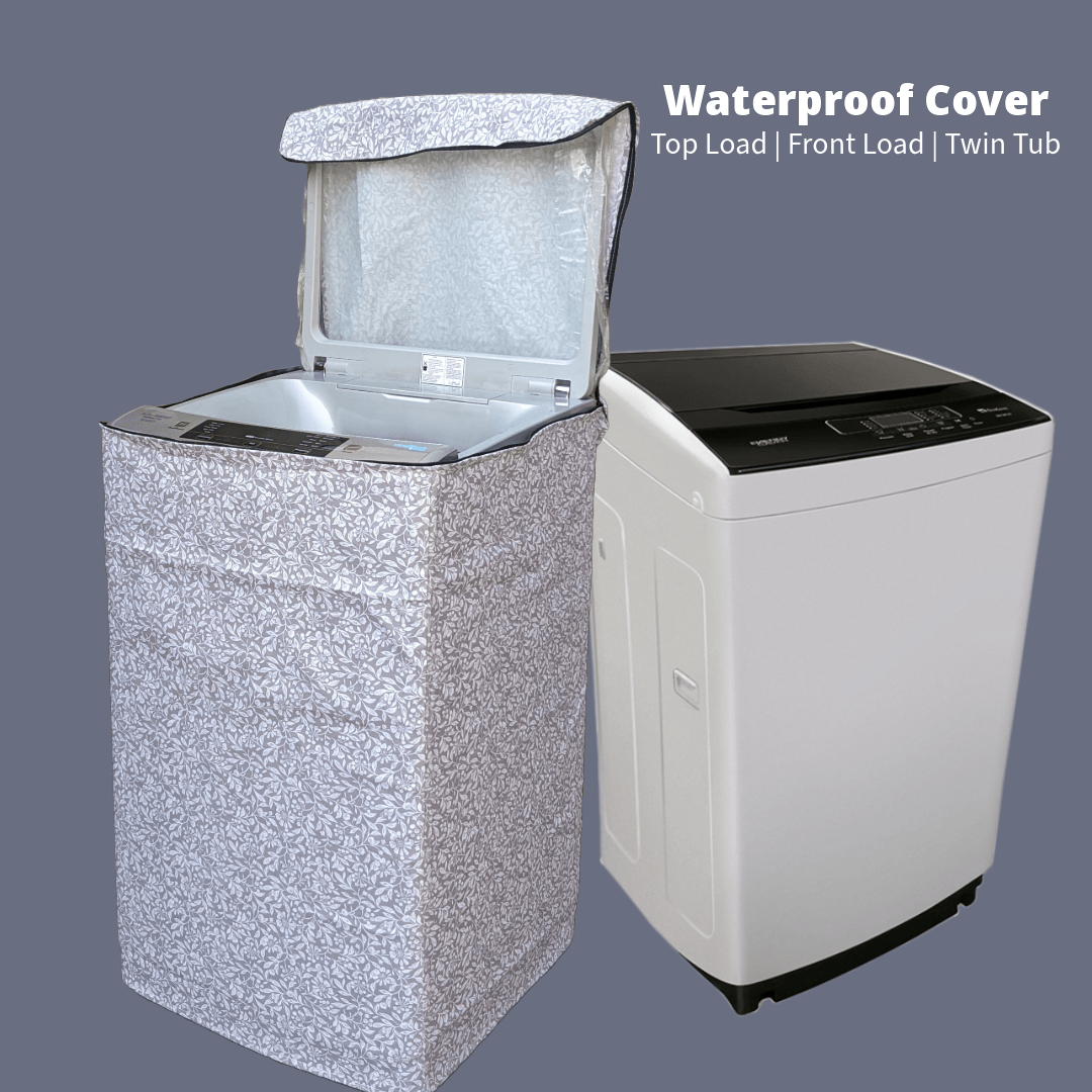 Best Waterproof Washing Machine Cover Grey White Top Load & Front Load in Pakistan - Trendy Pakistan
