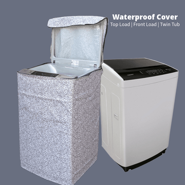 Best Waterproof Washing Machine Cover Grey White Top Load & Front Load in Pakistan - Trendy Pakistan