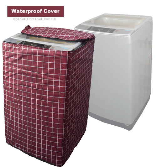 Best Waterproof Washing Machine Cover Maroon Lining for Top Load & Front Load in Pakistan - Trendy Pakistan