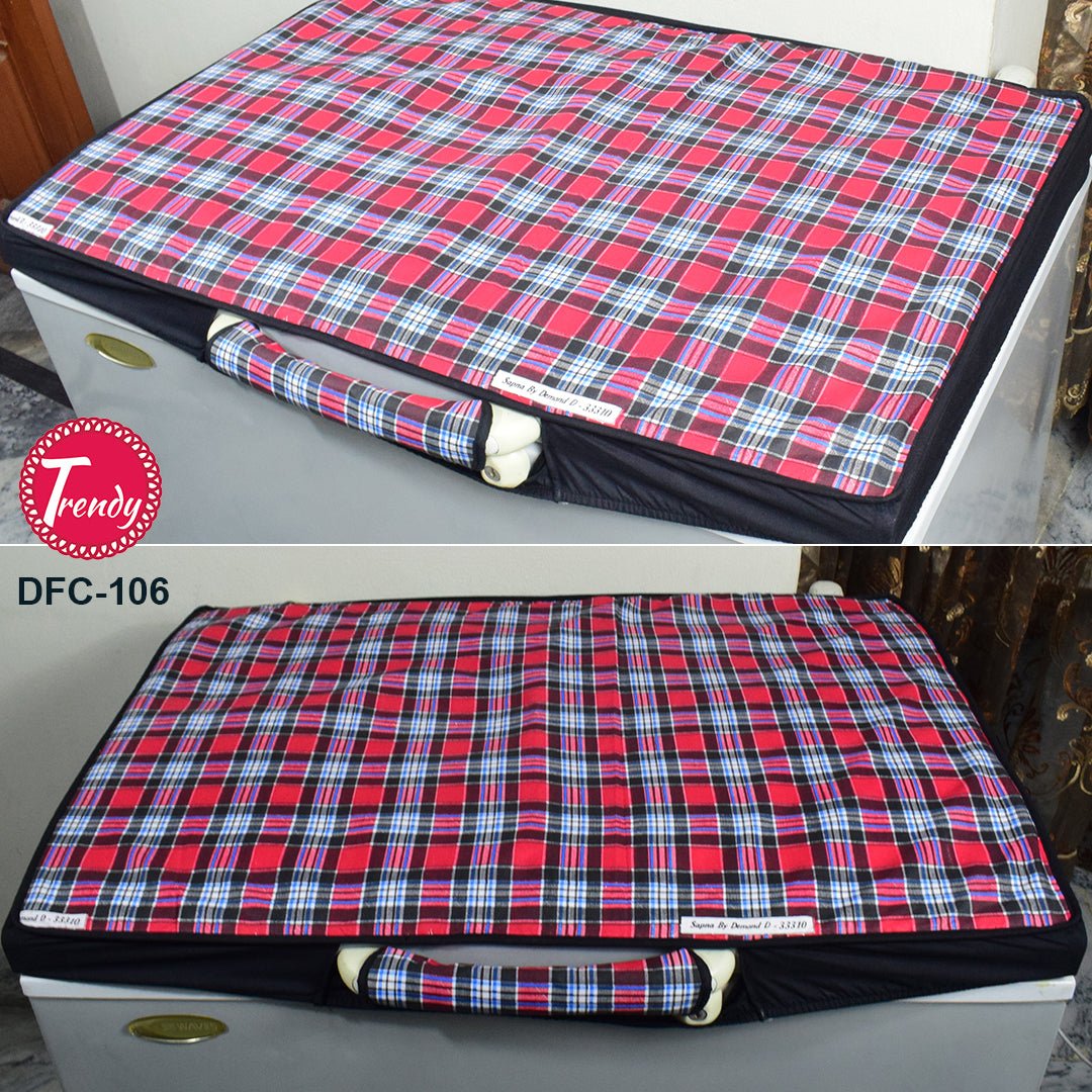 Customized Deep Freezer Top Cover – Cotton Quilted Fabric Cover - Trendy Pakistan