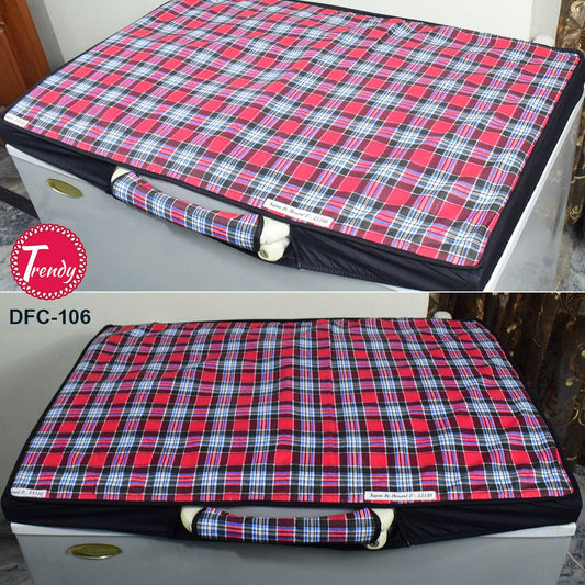 Customized Deep Freezer Top Cover – Cotton Quilted Fabric Cover - Trendy Pakistan