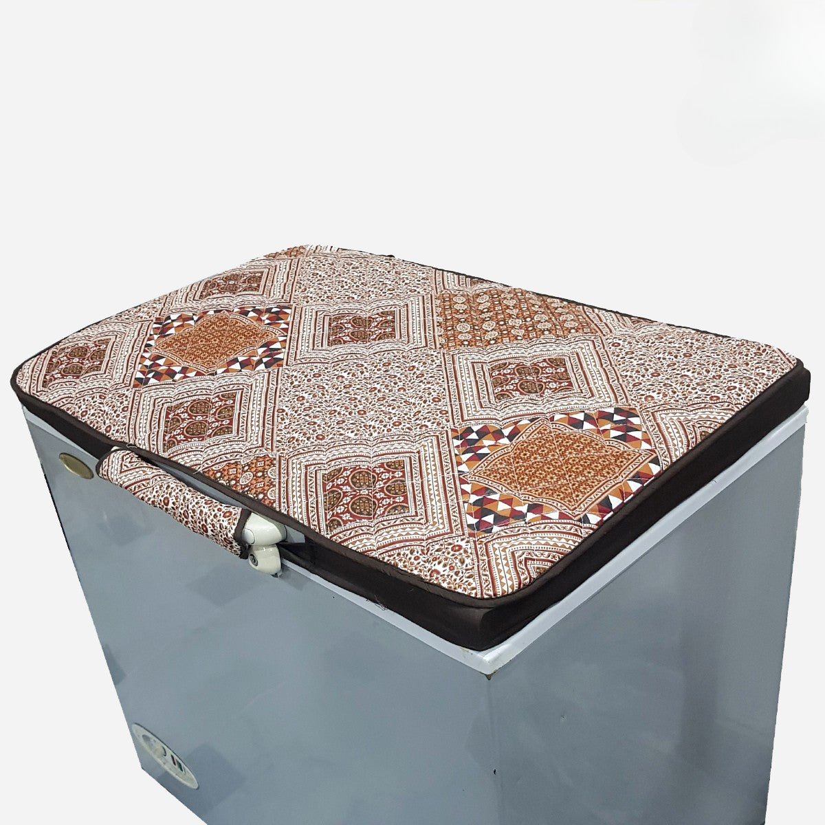 Customized Deep Freezer Top Cover – Cotton Quilted Fabric Cover - Trendy Pakistan