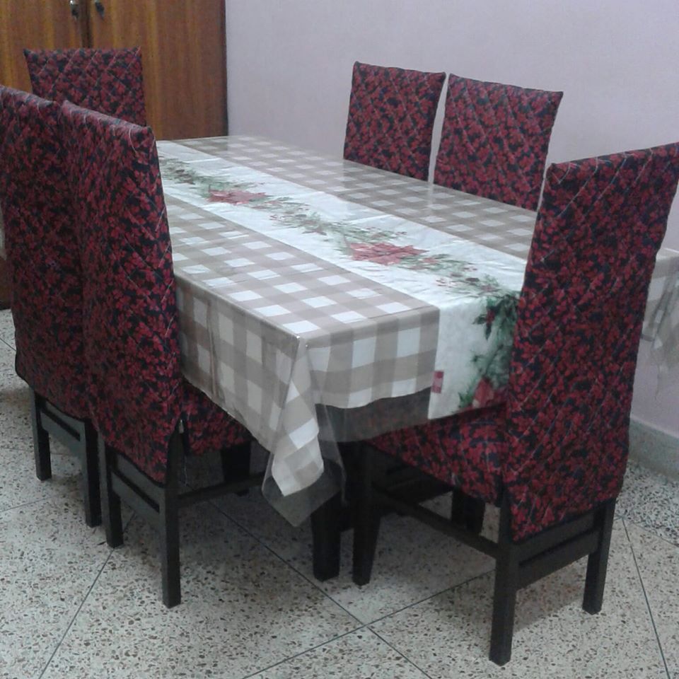 Dinning Room Chair Cover | Dustp & Stain Proof | Keep New Chair forl Long Time - Trendy Pakistan
