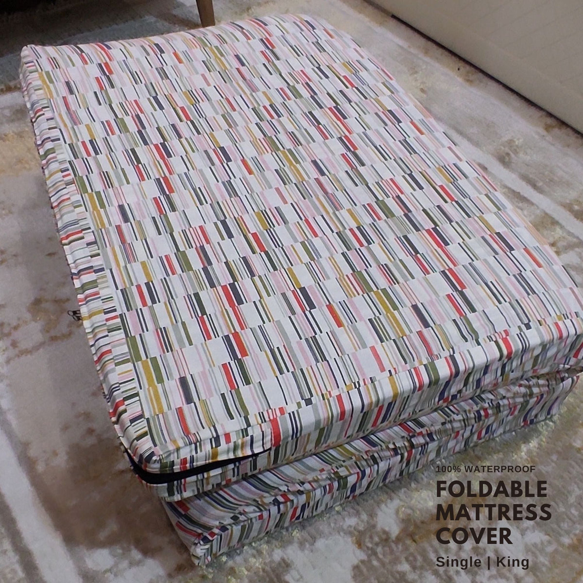 Foldable Waterproof Mattress Cover | Fold A Bed Cover | Best Folding Mattress Cover - Trendy Pakistan