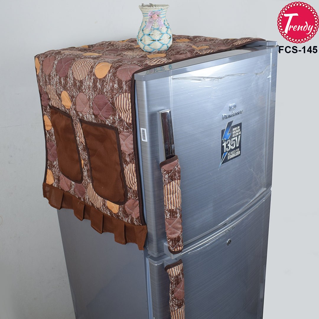 Fridge Top Cover with Side Pocket Home Appliances Cover - Trendy Pakistan