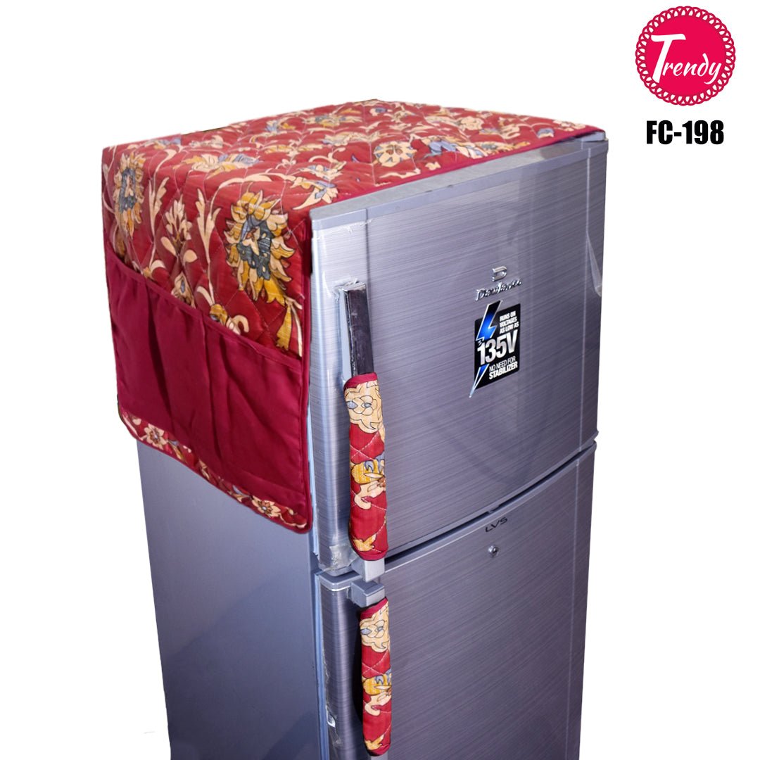 Fridge Top Cover with Side Pocket Home Appliances Cover - Trendy Pakistan