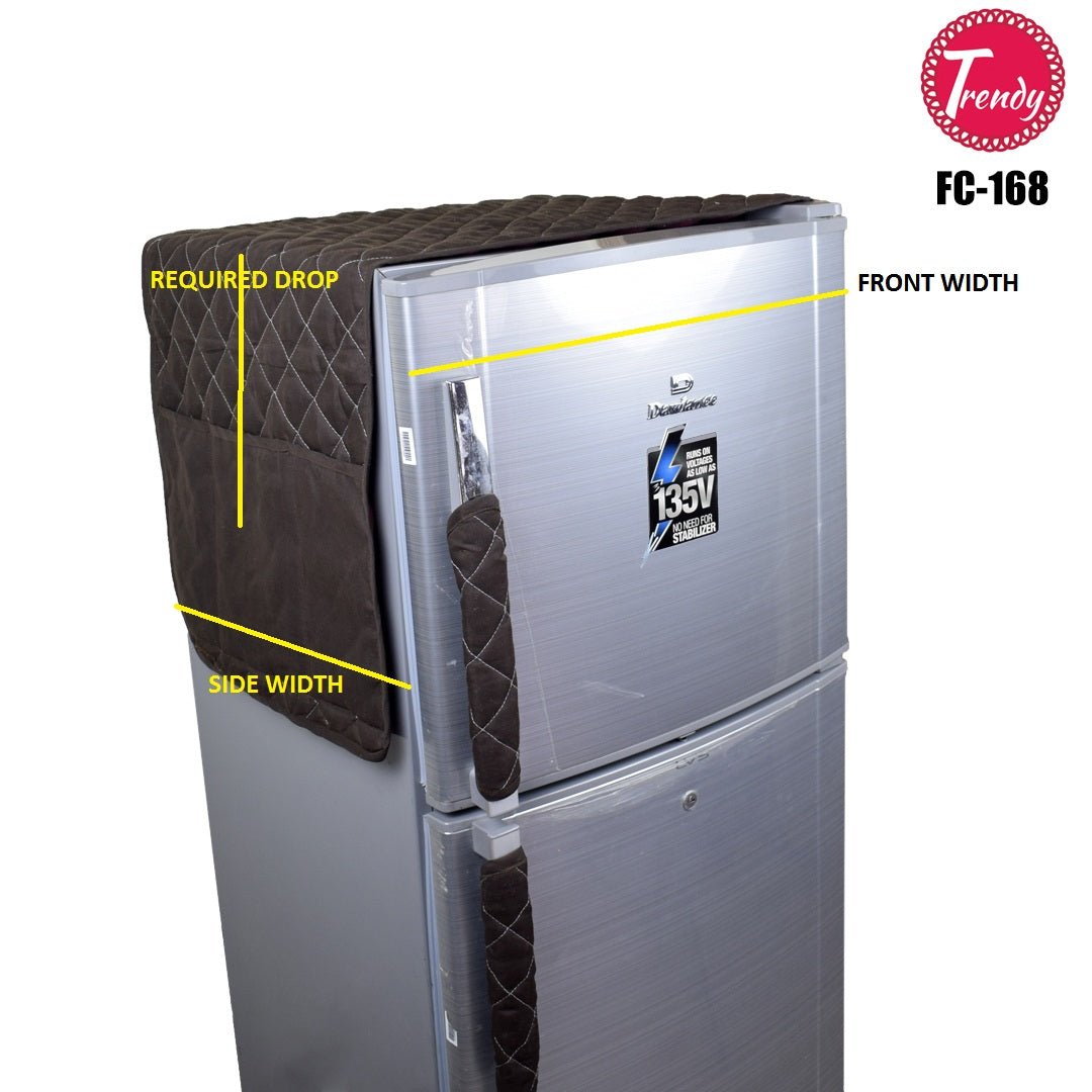 Fridge Top Cover with Side Pocket Home Appliances Cover - Trendy Pakistan