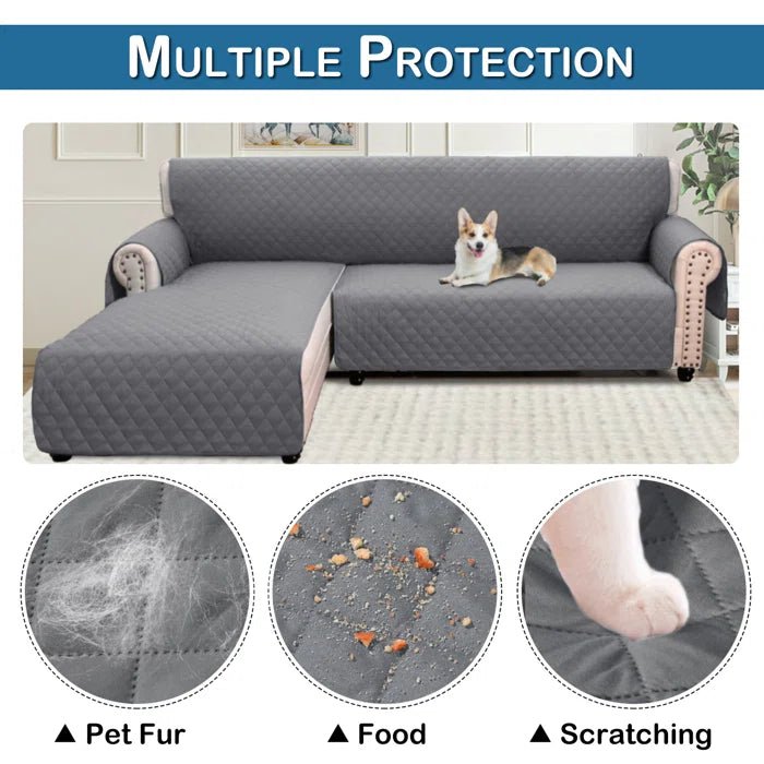 L Shape Corner Sofa Cover Reversible Durable Sofa cover in Pakistan - Trendy Pakistan