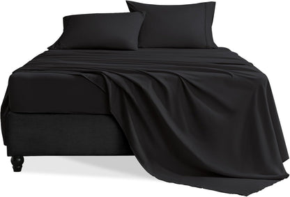 Luxury Extra-Soft Microfiber Fitted Bed Sheet Set – Deep Pocket, Breathable & Wrinkle-Free (Dark Gull Gray, Twin) - Trendy Pakistan